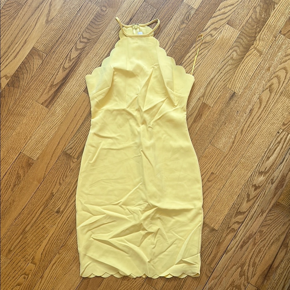 Yellow Halter Neck Dress